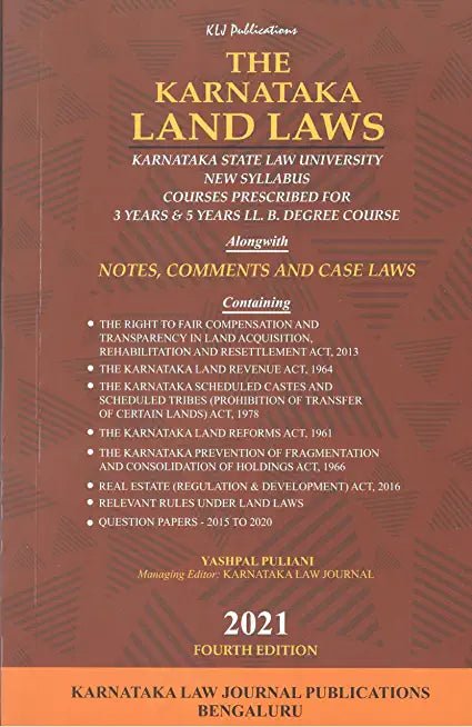 Karnataka Land Laws - Beetle Book Shop